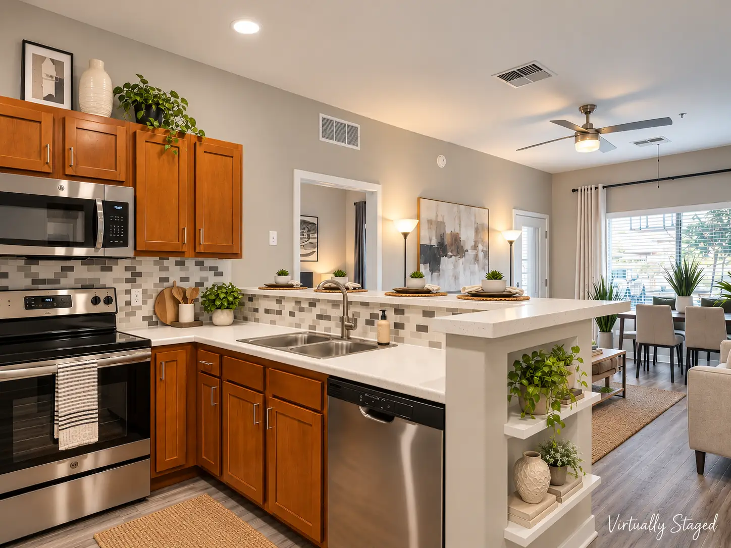 Club 715 | Apartments For Rent in Mesa, AZ | Open Space Great Room Area + Kitchen